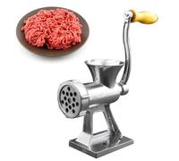 Hachoir À Viande Manuel, Machine de Remplissage de Saucisses en Alliage D'aluminium À Manivelle, Grande Entrée D'alimentation, Hachoir À Viande Et Coupe-légumes pour Porc, Bœuf, Agneau, Poulet