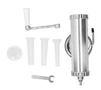 Hachoir à viande manuel multifonctionnel en alliage d'aluminium robuste, hachoir à saucisses, robot culinaire pour la cuisine domestique, usage commercial, argent 32,5 cm