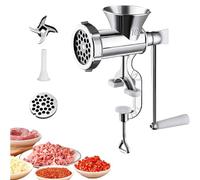 Hachoir à viande manuel pour usage domestique, hachoir à viande et poussoir à saucisses en acier inoxydable, pour machine à saucisses, nouilles aux légumes, poivre M