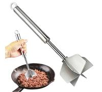 Hachoir à viande - Mélangeur de pommes de terre en acier inoxydable | Broyeur à viande hachée pour cuisine, préparation des repas, grill, barbecue, camping, pique-nique