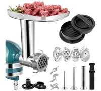 Hachoir À Viande Universel Et Adaptateur, Compatible Avec KENWOOD Les Anciens Robots Culinaires Nécessite Un Adaptateur. Accessoire Lavable For Robot Culinaire Multifonction.(Meat grinder+adapter)
