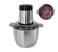 Hachoir Alimentaire Presse-purée en acier inoxydable | Hache-Ail Électrique pour Noix, Piment, Oignon, Fruits, Cuisine Maison
