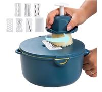 Hachoir avec bac de récupération, cutter | Pour la cuisine, la préparation des repas, la fabrication de salade, le camping, les pique-niques, les fêtes, les barbecues, le dortoir, le restaurant, la