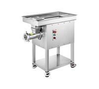 VEVOR Hachoir à Viande Électrique Capacité 10 kg/min, Broyeur de Viande avec Lame et Plaque de Broyage, Poussoir à Saucisse en Acier Inoxydable, Facile à Nettoyer, pour Cuisine Restaurant Boucherie