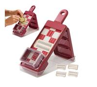 Hachoir de cuisine 4 en 1 pour aliments | Râpe à fromage réglable | pour fromage, oignons, pommes de terre, carottes, cuisine, salade