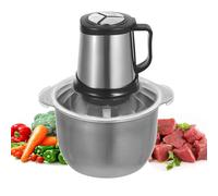 Hachoir de cuisine électrique - 5 l - 800 W - Moteur entièrement en cuivre - 3 vitesses - 4 lames - Hachoir universel pour viande, légumes, oignons, fruits