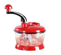 Hachoir de cuisine manuel - 2 l - Chopper à l'ail et à l'oignon - Portable - Ustensile de cuisine robuste - Cutter polyvalent pour une cuisine rapide