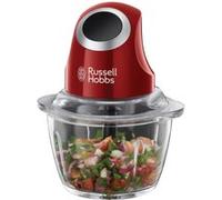 Russell Hobbs Mini hachoir Desire 24660-56 multifonction bol 500 ml verre lame acier rouge