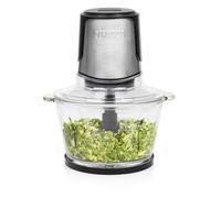 Mini-Hâchoir Duo XL 221052 Princess, 4 Lames en Acier Inoxydable, Bol en Verre de 1, 5L, 300W