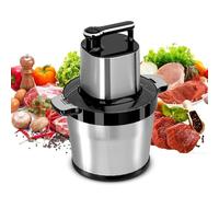 Hachoir Électrique 1500W Multifonction - Mini Hachoir à Viande 8L Avec 3 Vitesses et 4 Lames en Acier Inoxydable - Pour Viande, Légumes, Épices