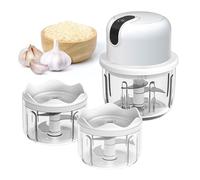 Hachoir Électrique 350ml Mini Coupe-Légumes Multifonction USB Rechargeable - Coupe-Oignon, Viande, Ail, Fruits
