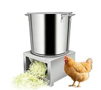 Hachoir Électrique Commercial, Coupeur De Légumes Lourd, 4 Lames En Acier Inoxydable, Grande Entrée D’alimentation Pour Traiter Les Aliments Pour Volailles, Les Légumes Et Le Fourrage(1800w)