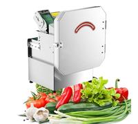 Hachoir électrique commercial for oignons verts, trancheuse à légumes multifonctionnelle 150 kg/h, 700 tr/min, for la préparation des aliments en cuisine de restaurant.