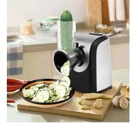 Hachoir électrique decoupe légumes électrique Râpe électrique 150W avec 4 cônes en acier inoxydable moulin a légumes pour cusine