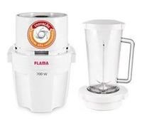 Hachoir électrique pikatti 1706fl, blanc, 700w, capacité de 200g, lames en acier inoxydable, système de sécurité, verre d'une capacité de 1,25l