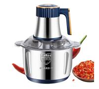 Hachoir Électrique - Hache-Oignon en Acier Inoxydable | 5 L Automatique Pour Préparation Repas Broyage Glace Noix Céréales