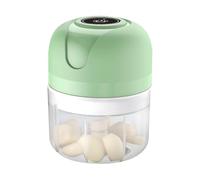 Hachoir électrique - Hachoir à ail électrique, mini hachoirs portable rechargeable par USB pour oignons, viandes et noix, à légumes en acier inoxydable, lot de 1