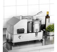 Hachoir électrique | Hachoir à viande et coupe-légumes en acier inoxydable | Râpe professionnelle pour l'industrie de la restauration | Coupe-table de 6 l