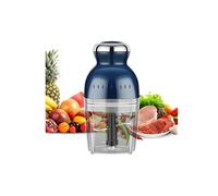 Hachoir Electrique,Hachoir à Viande Polyvalent,Mini Mixeur,Idéal Pour Hacher,4 Lames Inox, Mélanger Et Fouetter, Mélanger et Fouetter 250W (Bleu)