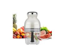 Hachoir Electrique,Hachoir à Viande Polyvalent,Mini Mixeur,Idéal Pour Hacher,4 Lames Inox, Mélanger Et Fouetter, Mélanger et Fouetter 250W (Beige)