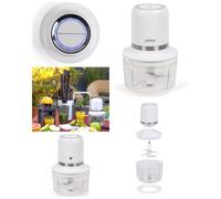 Hachoir électrique - LIVOO - 200W - Bol en verre 1,2 L - Batterie 6000 mAh - 4 lames inox