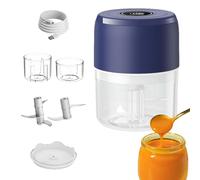 Hachoir Électrique Mini,Petits Accessoires De Cuisine - Broyeur à Viande Ménager | Pour Cuisiniers Amateurs Professionnels Débutants Préparation Repas Camping Car Dortoir Fêtes Légumes Viande