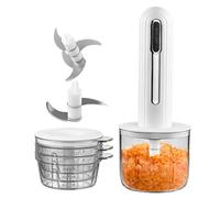 Hachoir Électrique Mini pour Aliments,à Oignon Rechargeable USB - Hachoir à Ail Multifonction Sans Fil pour Préparation de Fruits Légumes et Repas Bébé