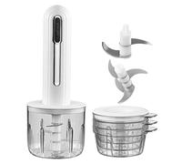 Hachoir Électrique Mini pour Aliments | Broyeur à Légumes Rechargeable USB | Hachoir Portable Sans Fil pour Oignons Fruits Légumes Viande et Préparation Salade