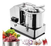 Hachoir électrique multifonction pour légumes et viande, robot de cuisine automatique, vitesse réglable, râpe à légumes commerciale en acier inoxydable (9 l)