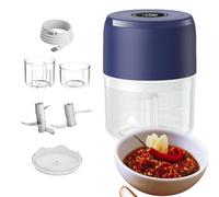 Hachoir électrique pour aliments - Petits appareils de cuisine - Processeur d'aliments portable - Pour fruits, légumes, cuisiniers professionnels et professionnels occupés