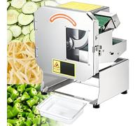 Hachoir électrique pour Oignons Verts,Coupe Legumes Electrique Professionnel,épaisseur Réglable,Découpe en Morceaux,Tranches,Ronds,pour Ciboule,Poivron,Concombre,Carotte,Poireau