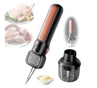 Hachoir électrique pour volaille et ail - Outil automatique pour un nettoyage facile et une durabilité - Design étanche et portable