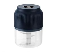 Hachoir électrique rechargeable pour ail, gingembre, oignon, viande, légumes, piment, mini hachoir portable pour la maison et la cuisine (noir)