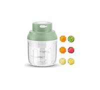 Hachoir électrique rechargeable USB, Mini coupe legumes, Capacité de 250 ml, Mini hachoir de cuisine avec, robot mixeur, Idéal pou