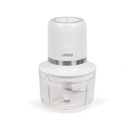 Hachoir électrique sans fil - LIVOO - 200 W - 2 vitesses - 1,2 L - 4 lames en acier - Blanc