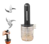 Hachoir électrique sans fil - Presse-ail et hachoir multifonction - Rechargeable par USB - Outil de cuisine pour viande, légumes et fruits