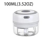 Hachoir électrique sans fil rechargeable par USB, avec lame, mini hachoir à viande, accessoires de cuisine portables (100 ml - B-blanc)