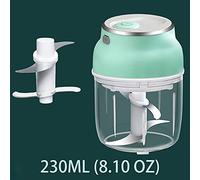 Hachoir électrique sans fil, rechargeable par USB, avec lame, mini hachoir à viande, accessoires de cuisine portables (150 ml-A-vert)