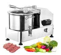 Hachoir Électrique, Vitesse Élevée De 2 500 Tr/Min Avec Réglages Réglables, Idéal Pour Hacher Des Légumes Comme Les Pommes De Terre, Les Oignons, Le Gingembre Et Le Chou, Grande Capacité De 6 L, 12 L
