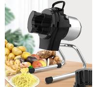 Hachoir et trancheuse de légumes, machine de découpe commerciale pour piments, oignons verts, céleri, ail, concombres, gingembre, carottes - Outil efficace de préparation des aliments