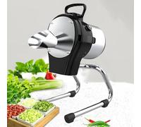 Hachoir et trancheuse de légumes, machine de découpe commerciale pour piments, oignons verts, céleri, ail, concombres, gingembre, carottes - Outil efficace de préparation des aliments