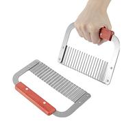 Hachoir Froissé, 2 Pièces Coupe-frites Pour Légumes Coupe-pommes De Terre Moules à Savon Coupe-frites En Acier Inoxydable Trancheuse à Frites Couteaux Outils De Coupe Froissé Accessoire De Cuisine