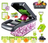 Hachoir Légumes 16 en 1 avec Lames Inox et Accessoires Vendos85