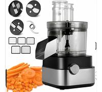 Hachoir Légumes Électrique Professionnel, Robot Cuiseur Commercial pour Fruits et Légumes, Râpe à Légumes avec 5 Moule Inoxydable pour la Maison/Commerciaux