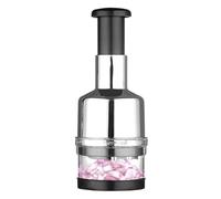 Hachoir manuel à ail - Outil de cuisson multi-hachoir à presse portable en acier inoxydable | Convient pour l'ail, le hachage, les tranches, l'oignon coupé, la cuisine quotidienne,