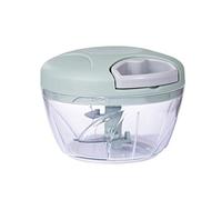 Hachoir Manuel a Ficelle 3 lames Hachoir Manuelle de Légumes Fruits, Hachoir Oignons Coupe Legume, Mini Hachoir mixeur, Machine à Couper Noix, Vanille, Aliments pour Bébés 500ml