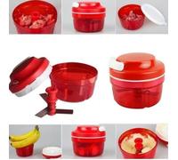 Hachoir manuel à légumes Shredder rouge - ABS/PP, 10,5 x 9 x 9 cm