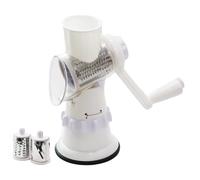 Hachoir manuel - Broyeur de fromage à tambour rotatif, trancheuse de légumes manuelle avec tambours en acier tranchants, robot culinaire sûr et rapide pour fruits, noix, chou | Gadget de cuisine de