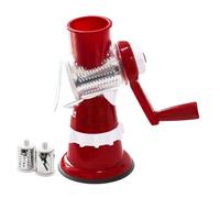 Hachoir manuel - Broyeur de fromage à tambour rotatif, trancheuse de légumes manuelle avec tambours en acier tranchants, robot culinaire sûr et rapide pour fruits, noix, chou | Gadget de cuisine de