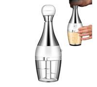 Hachoir manuel pour ail pressé, coupe manuelle en toute sécurité des aliments, coupe-salade - Hachoir à main push-pressé, hachoir alimentaire en acier inoxydable, multifonction